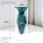 Double Layer Colored Glass Vase