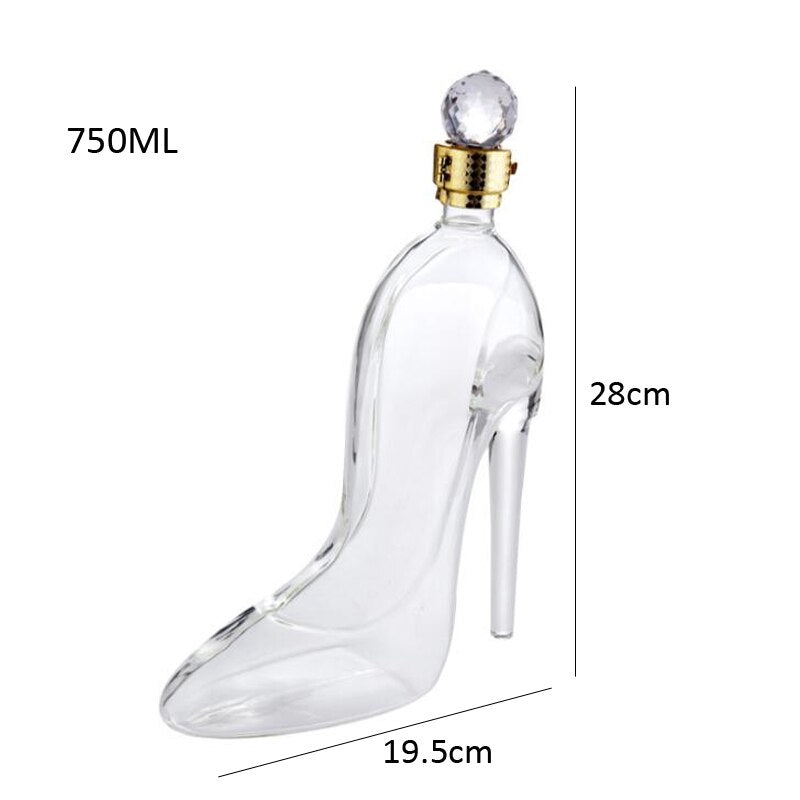 Luxurious Crystal 350/750ML High Heels Shape Decanter