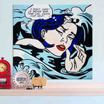 Drowning Girl Pop Art Wall Decor