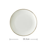 White Porcelain Dinner Dishes and Plates