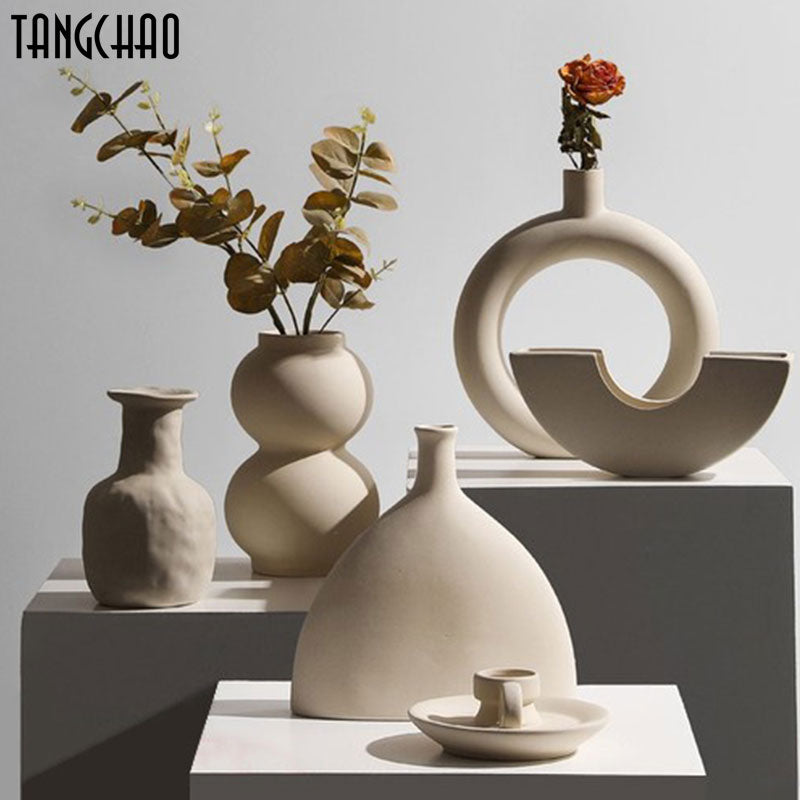Nordic Style Ceramic Flower Vase