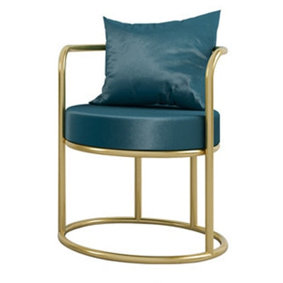 Unique Back Support Chairs with Gold Legs
