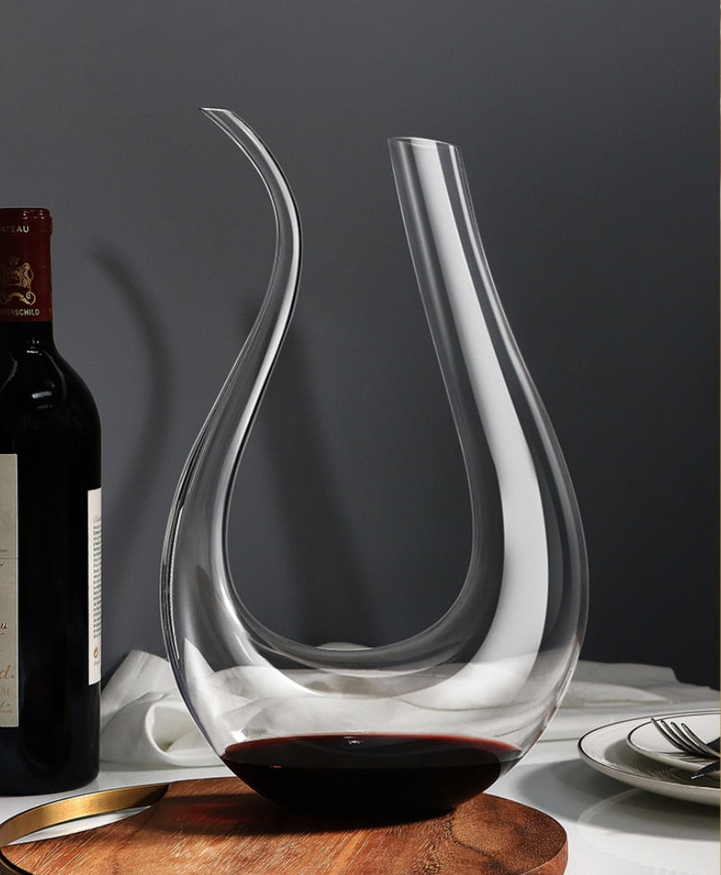 1200ML Handmade Crystal Decanter - Elegance in Every Pour