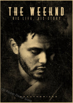 Rapper The Weeknd Retro Poster