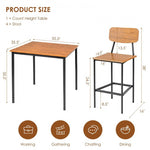 5-Piece Industrial Dining Table Set
