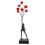 58cm Banksy Flying Balloons Girl Sculpture