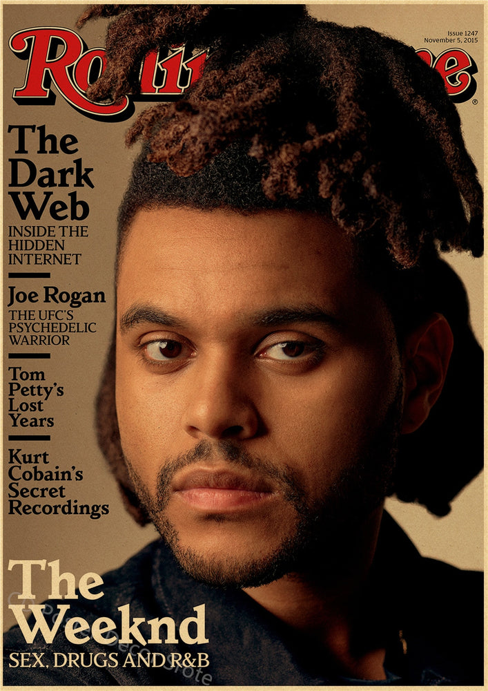 Rapper The Weeknd Retro Poster